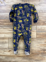 Children's Place Construction Blanket Sleeper Navy sz 18-24m