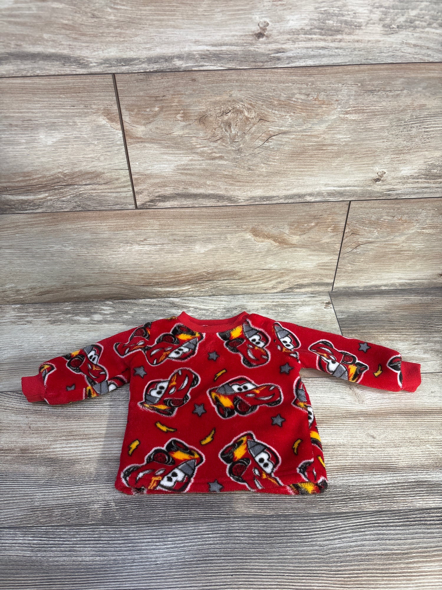 Disney Baby Cars Plush Pullover Sweatshirt Red sz 0-3m