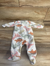 Carter's Dinosaur Blanket Sleeper White sz 3m