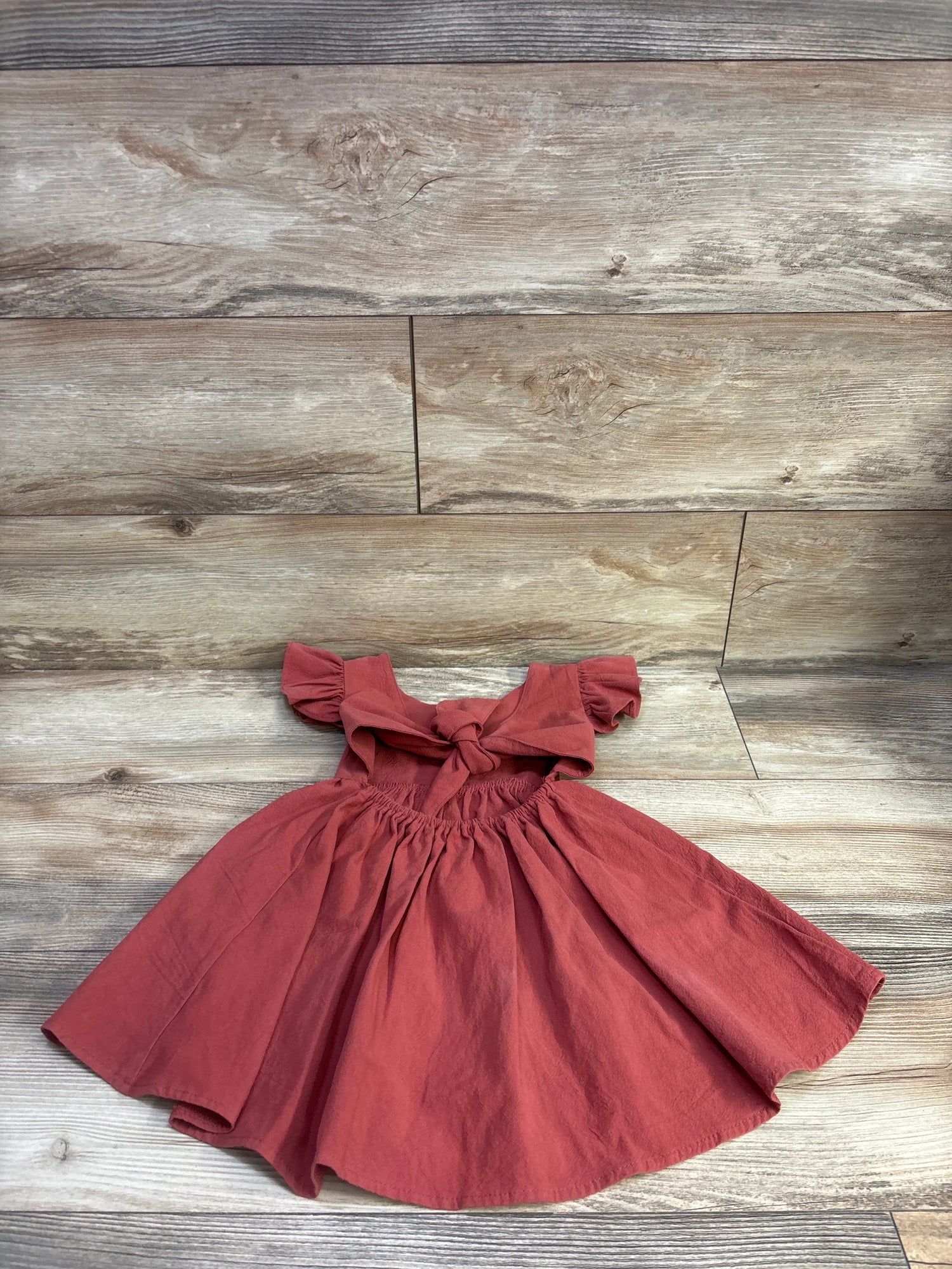 Flutter Sleeve Dress Red sz 2T