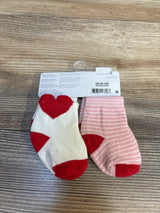 NEW Just One You 2pk Socks Red sz 0-6m