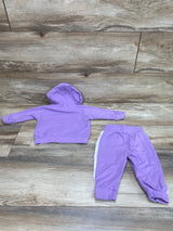 2pc Mini Hoodie & Joggers Purple sz 3-6m