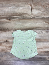 Cat & Jack Floral Shirt Green sz 18m