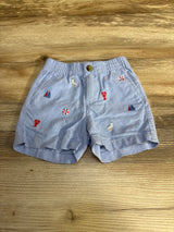 Janie and Jack Embroidered Shorts Blue sz 6-12m - Me n Mommy To Be