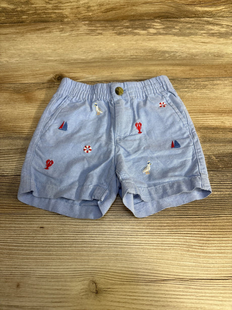 Janie and Jack Embroidered Shorts Blue sz 6-12m - Me n Mommy To Be
