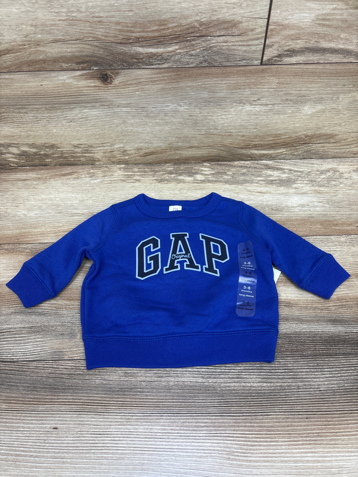 NEW Baby Gap Pullover Sweatshirt Blue sz 3-6m