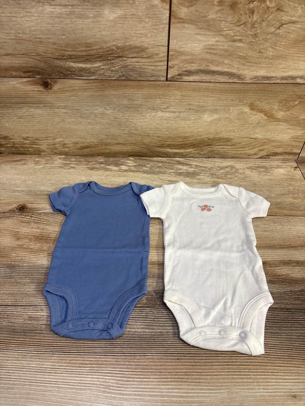 Just One You 2pk Bodysuits Blue sz Newborn