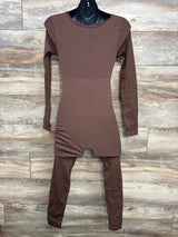 Ribbed Long Sleeve Jumpsuit Brown sz Medium - Me n Mommy To Be