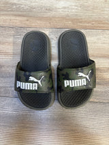 Puma Cool Cat Camo Slides Green sz 11c