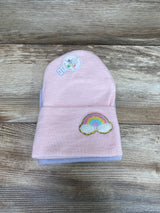 NEW NYGB 2Pk Pink/Purple Rainbow Beanies Sz 12-24m