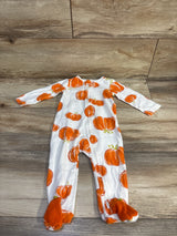 Just One You Pumpkin Sleeper White sz 9m