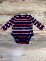 Baby Gap Long Sleeve Striped Bodysuit Navy sz 6-12m