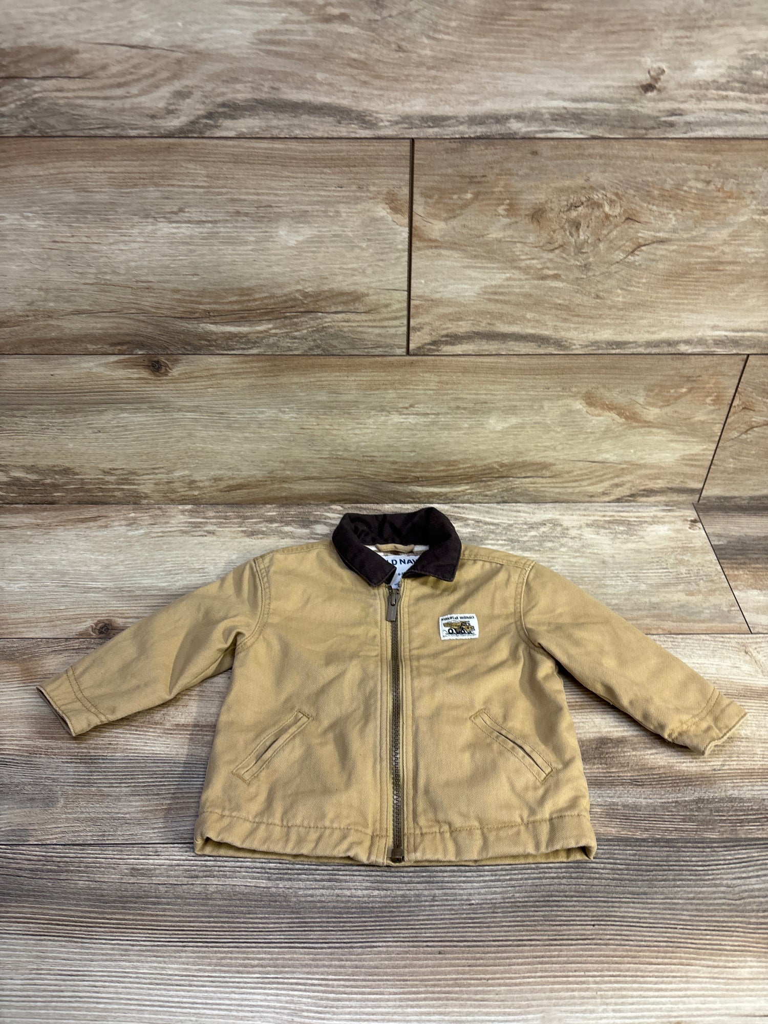 Old Navy Twill Barn Coat Tan sz 6-12m