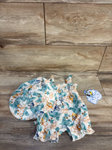 NEW Bluey 2pc Gauze Romper & Hat Set In Ivory sz Newborn