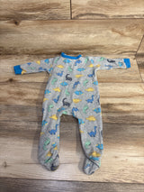 Koala Baby Dinosaur Print Sleeper Grey sz 9m