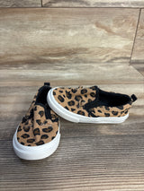 Old Navy Leopard Print Canvas Slip-On Sneakers, Brown sz 6c