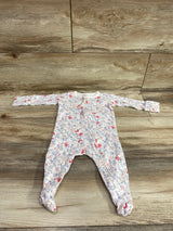 Cotton On Baby Organic Floral Sleeper White sz 3-6m