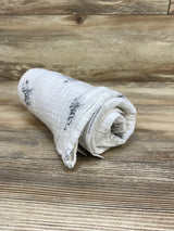 Amazing Baby Newborn Muslin Swaddle Blanket in Zebra Print White 36x36''