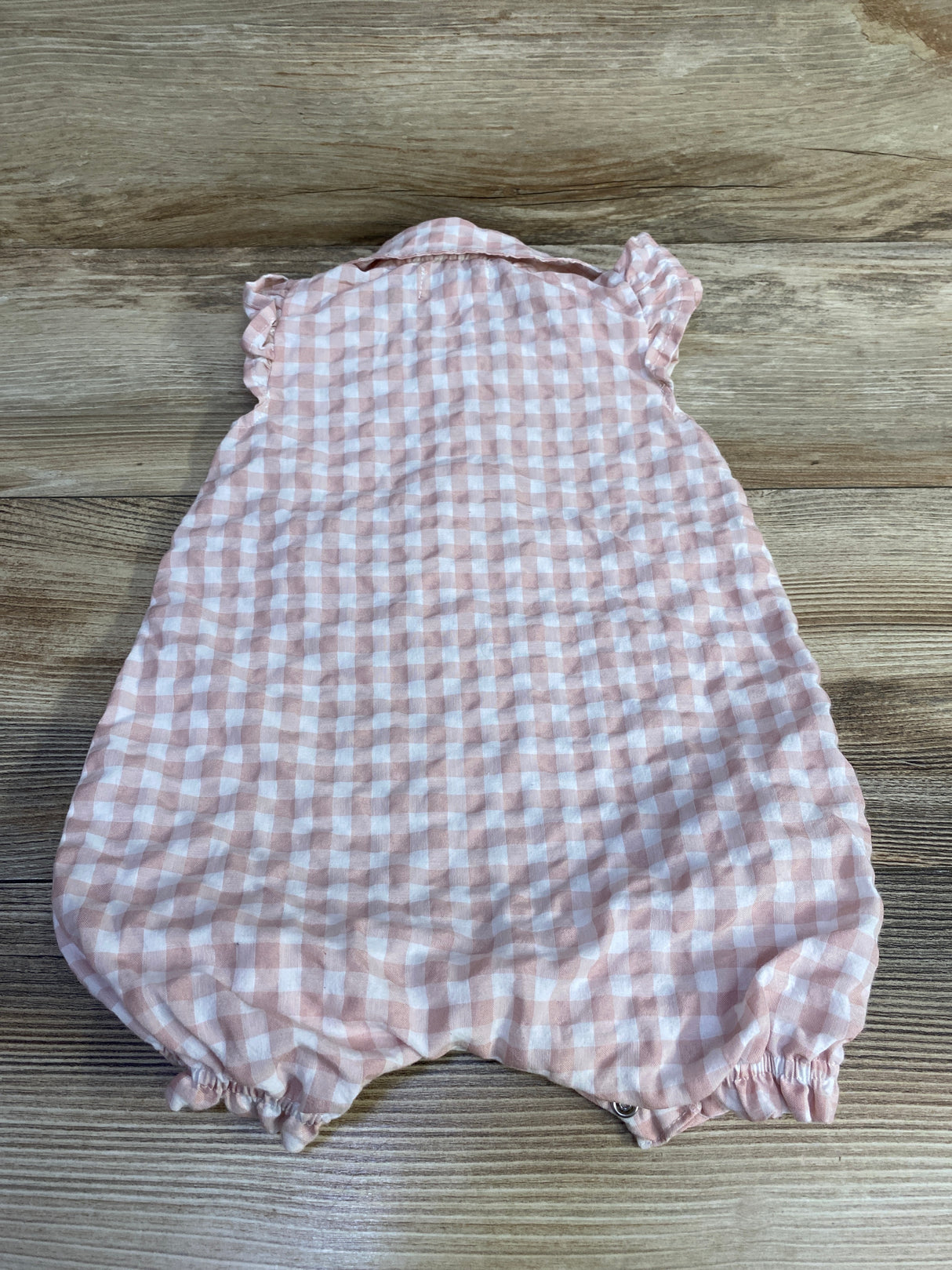 Bearpaw Gingham Romper Pink sz 3-6m