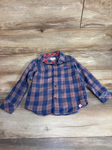 Me & Henry Plaid Long Sleeve Shirt Blue sz 4/5T