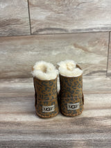 UGG Australia Cassie Leopard Print Boots Brown sz 0/1c