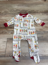Burt's Bees Baby Organic Christmas Carolers Sleeper White sz 6-9m