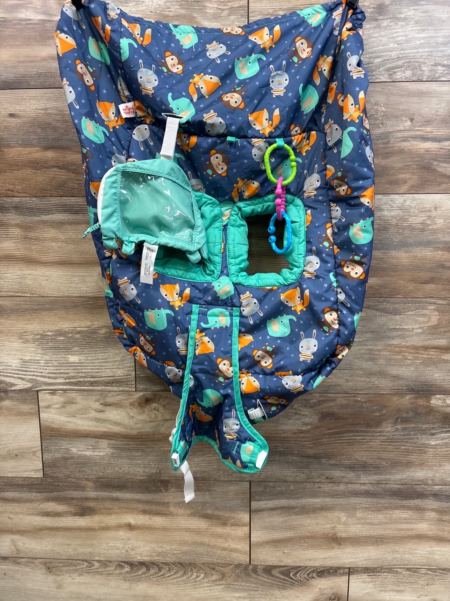 Bright Starts Ultra Cozy Shopping Cart Cover in Animal Spree