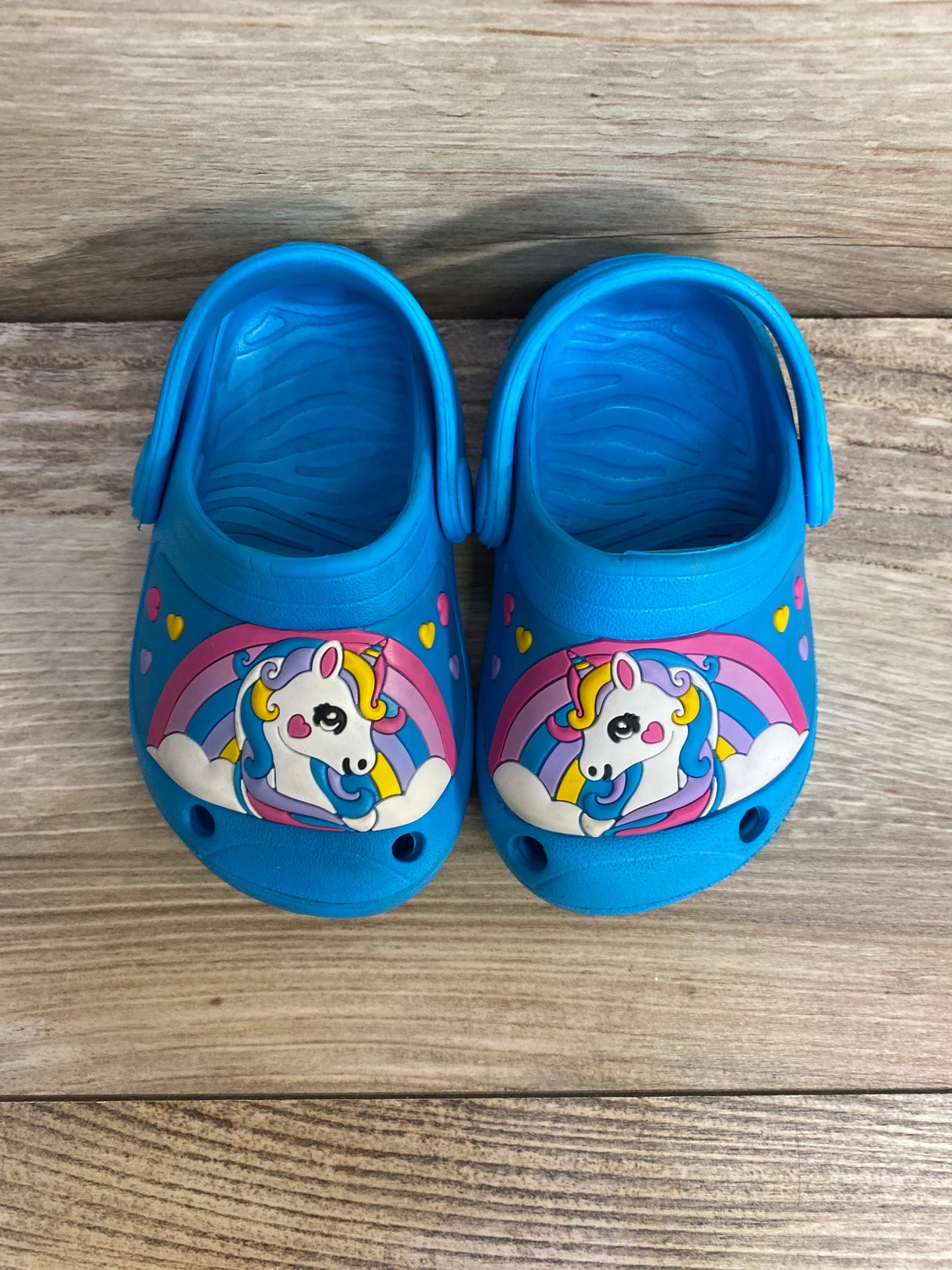 Girls' Unicorn Clogs Blue Sz 4c