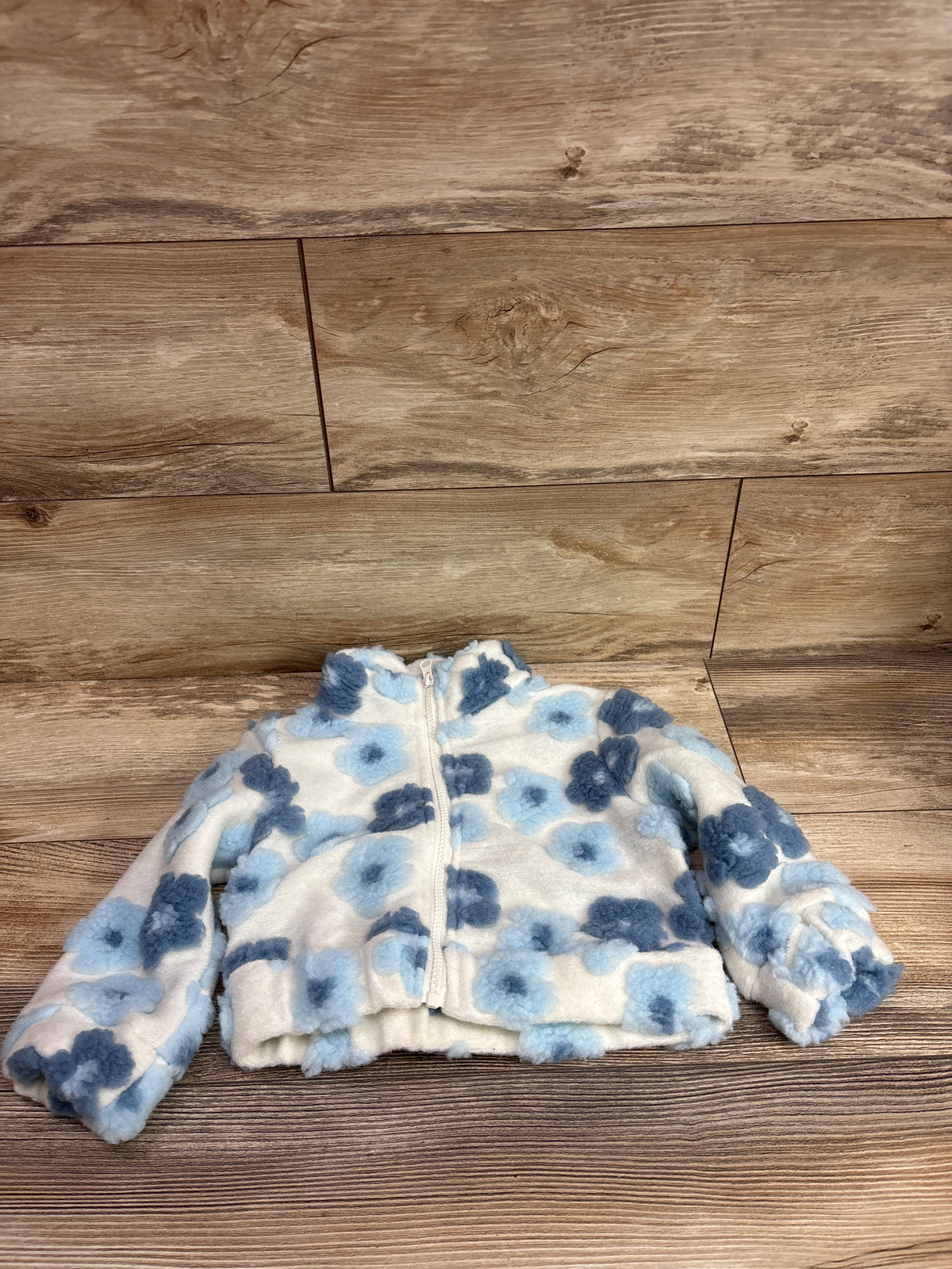 Rare Editions Floral Full-Zip Jacket White sz 3T