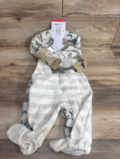 2-pack 9-month baby sleepers with dinosaur designs and footies, soft fleece fabric