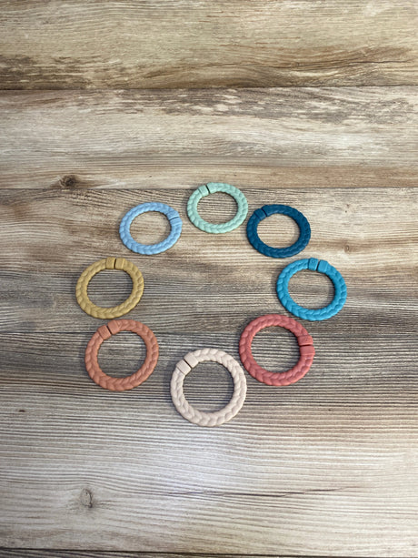 Itzy Ritzy Rings Linking Ring Set, Rainbow - 8ct - Me n Mommy To Be