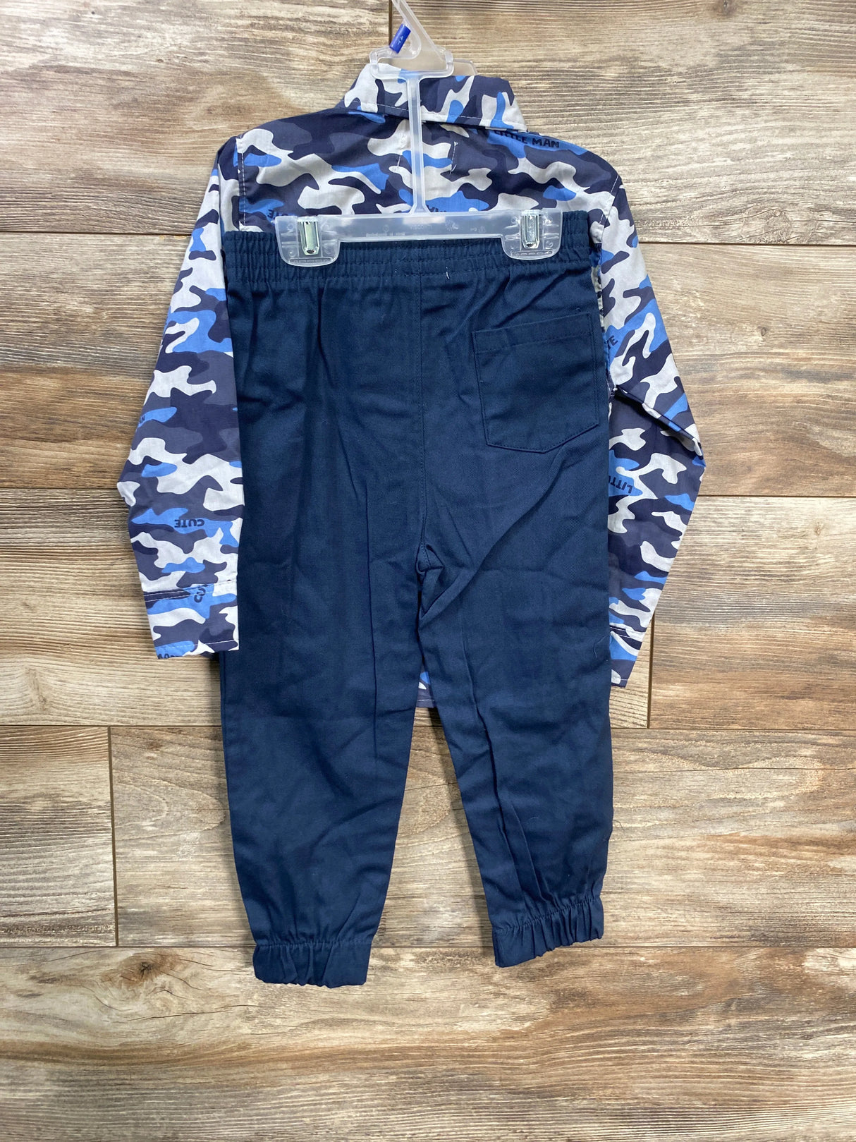 Alex & Jack 2pc Button Up Shirt & Pants Blue sz 4T