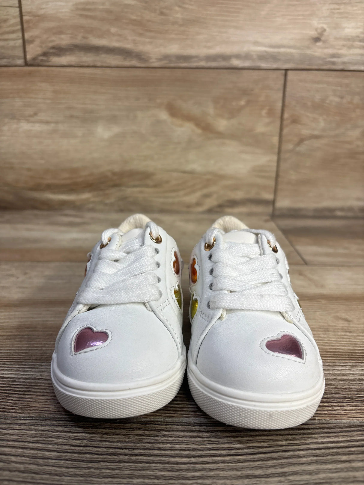 Kurt Geiger London Mini Lane Love Sneakers White sz 5c