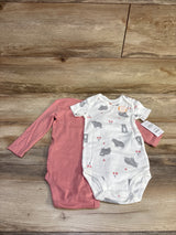 NEW Just One You 2pk Bodysuit Set Pink sz 18m
