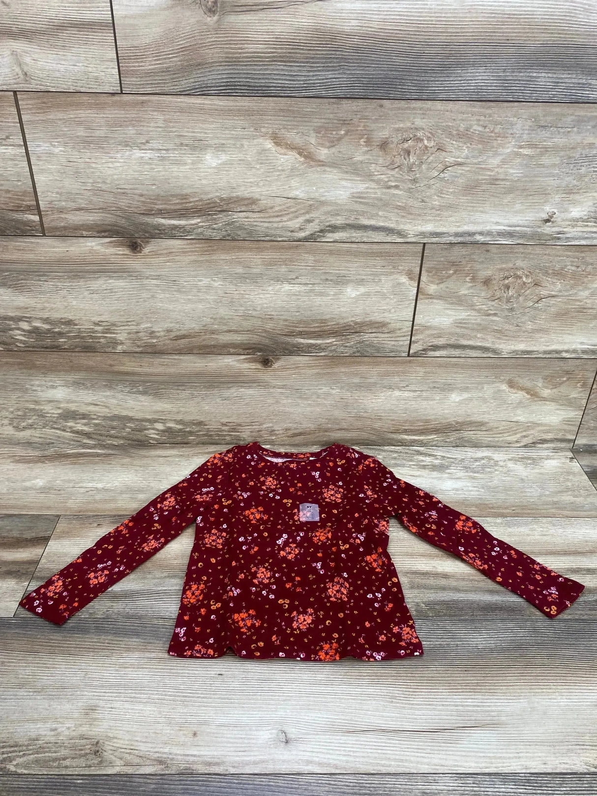 NEW Old Navy Burgundy Floral Shirt sz 5T