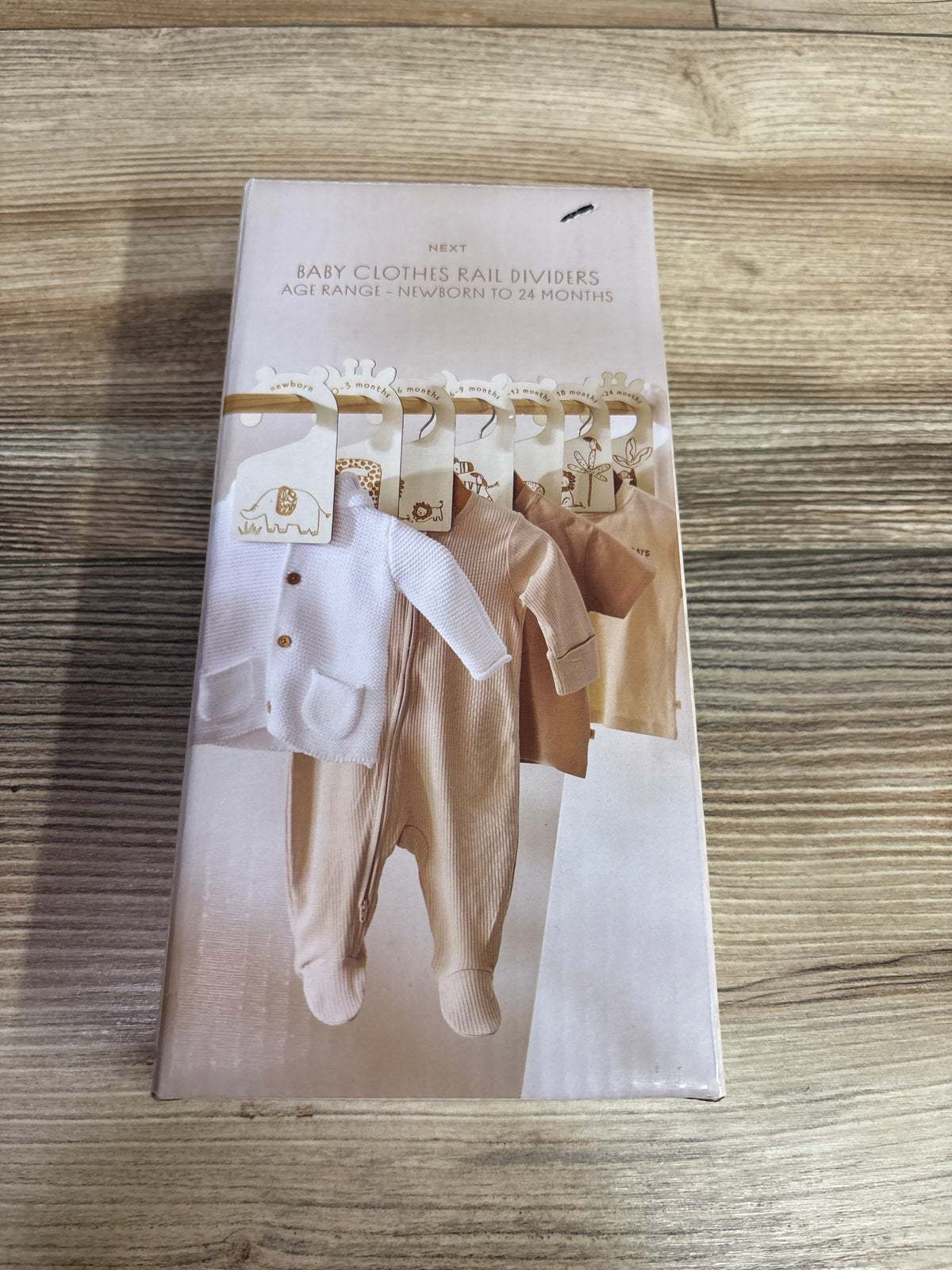 NEW Next Baby Safari Wooden Clothes Dividers 7pk