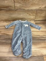 Baby Starters Minky Dot Sleeper Blue sz 6m