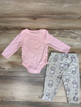 Disney Baby Marie 2pc Bodysuit & Pants Set Pink sz 6-9m