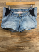 Isabel Maternity Side Panel Shorts Blue sz Small