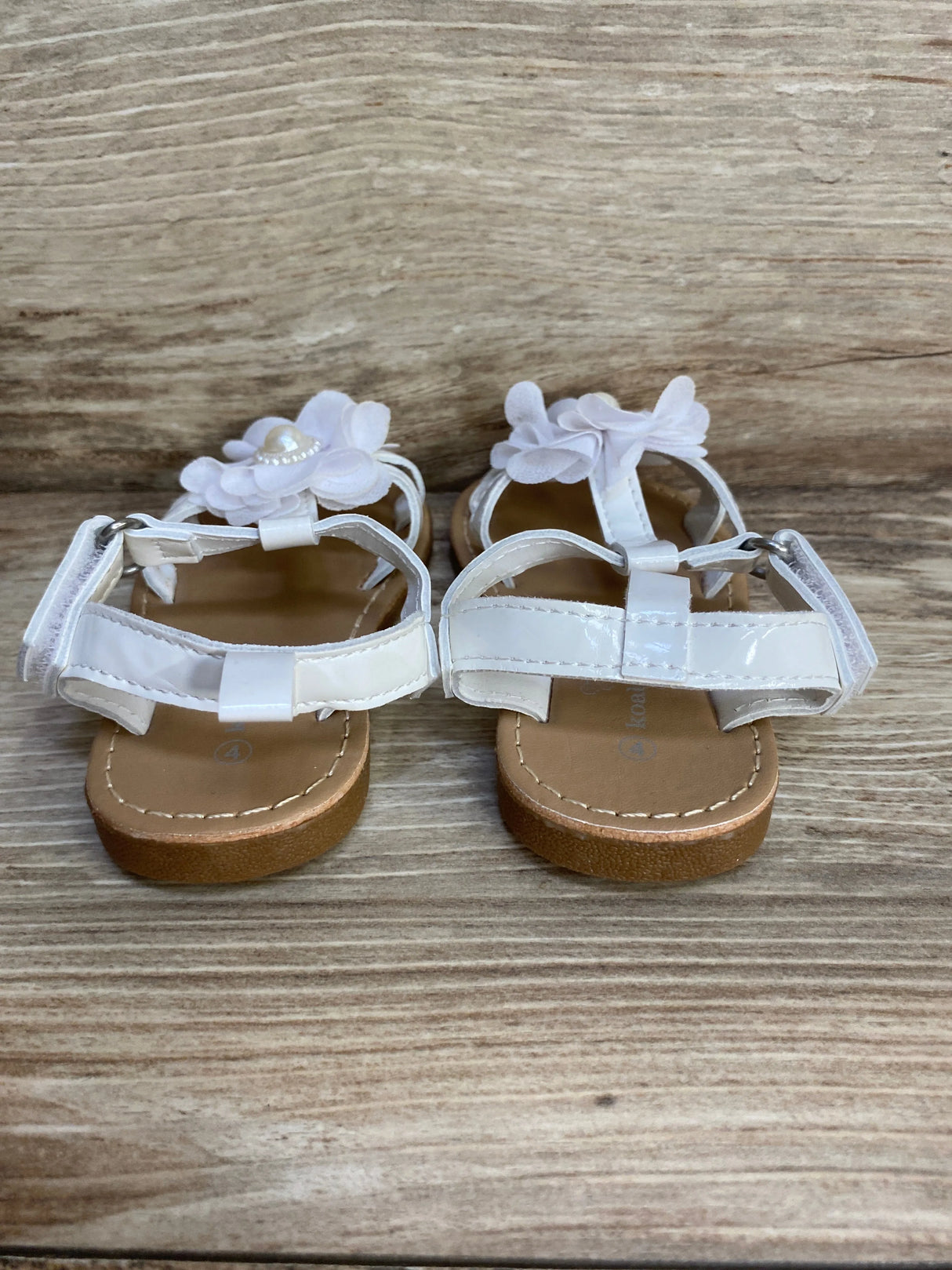 Koala Baby Flower Sandals White sz 4c