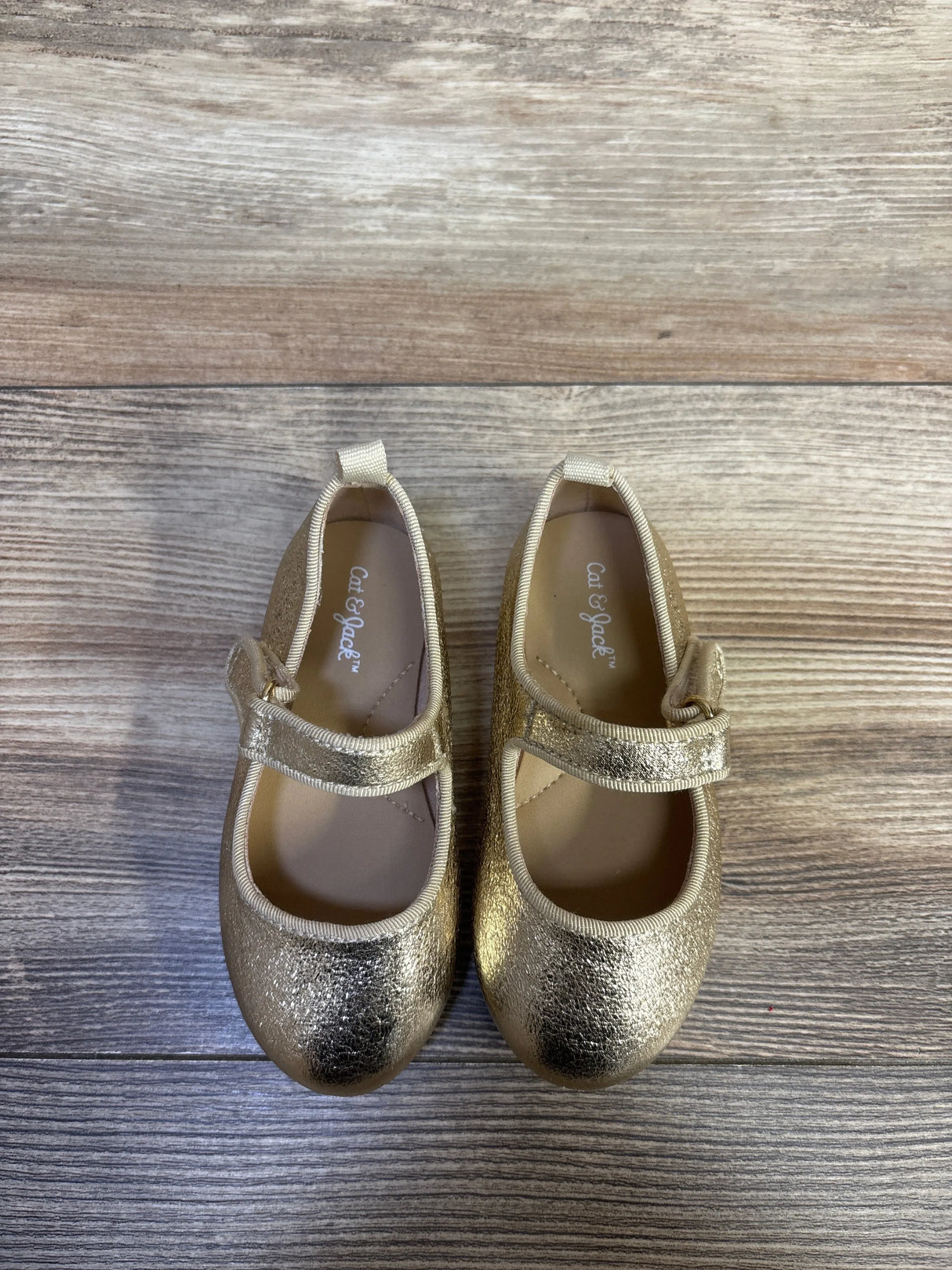 Cat & Jack Addy Ballet Flats Gold sz 6c