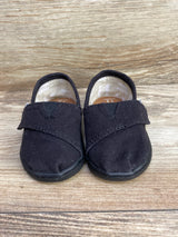 Toms Tiny Alpargata Shoes Black sz 3c