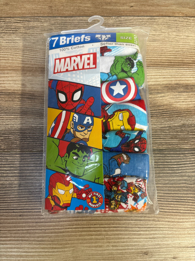 NEW Boy's Marvel Super Heroes 7pk Briefs sz 2T-3T - Me n Mommy To Be