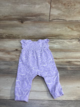Cat & Jack Heart Print Jumpsuit Purple sz 3-6m