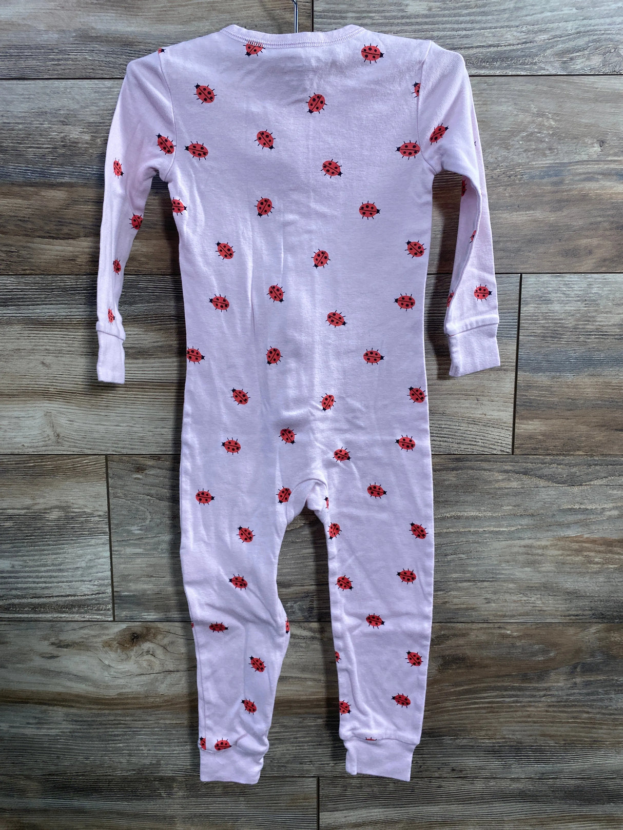 Old Navy Ladybug Print Sleeper Purple sz 3T