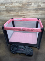 Dream On Me Nest Portable Play Yard, Black/Pink