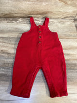 Old Navy Button Front Overalls Red sz 3-6m