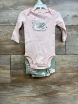 NEW Carter's 3pc Bodysuit Set Pink sz 3m