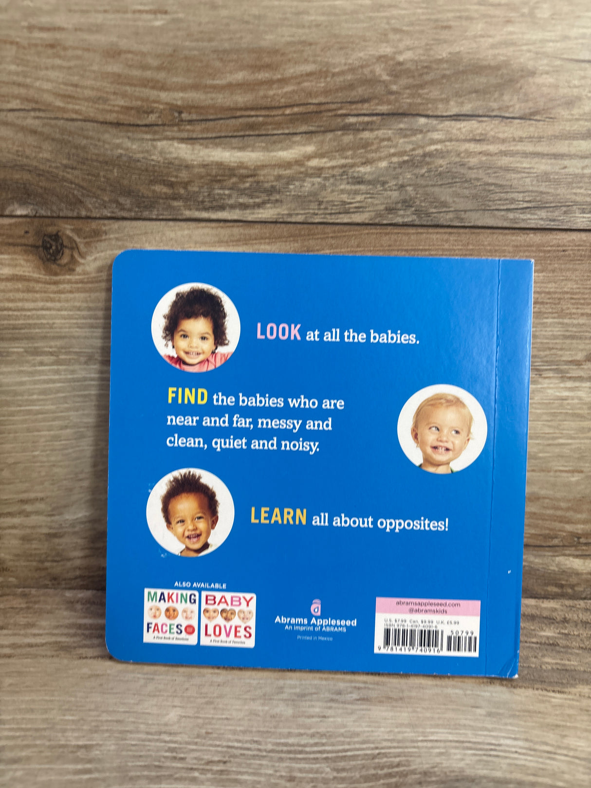 Baby Up, Baby Down: A First Book of Opposites Board Book
