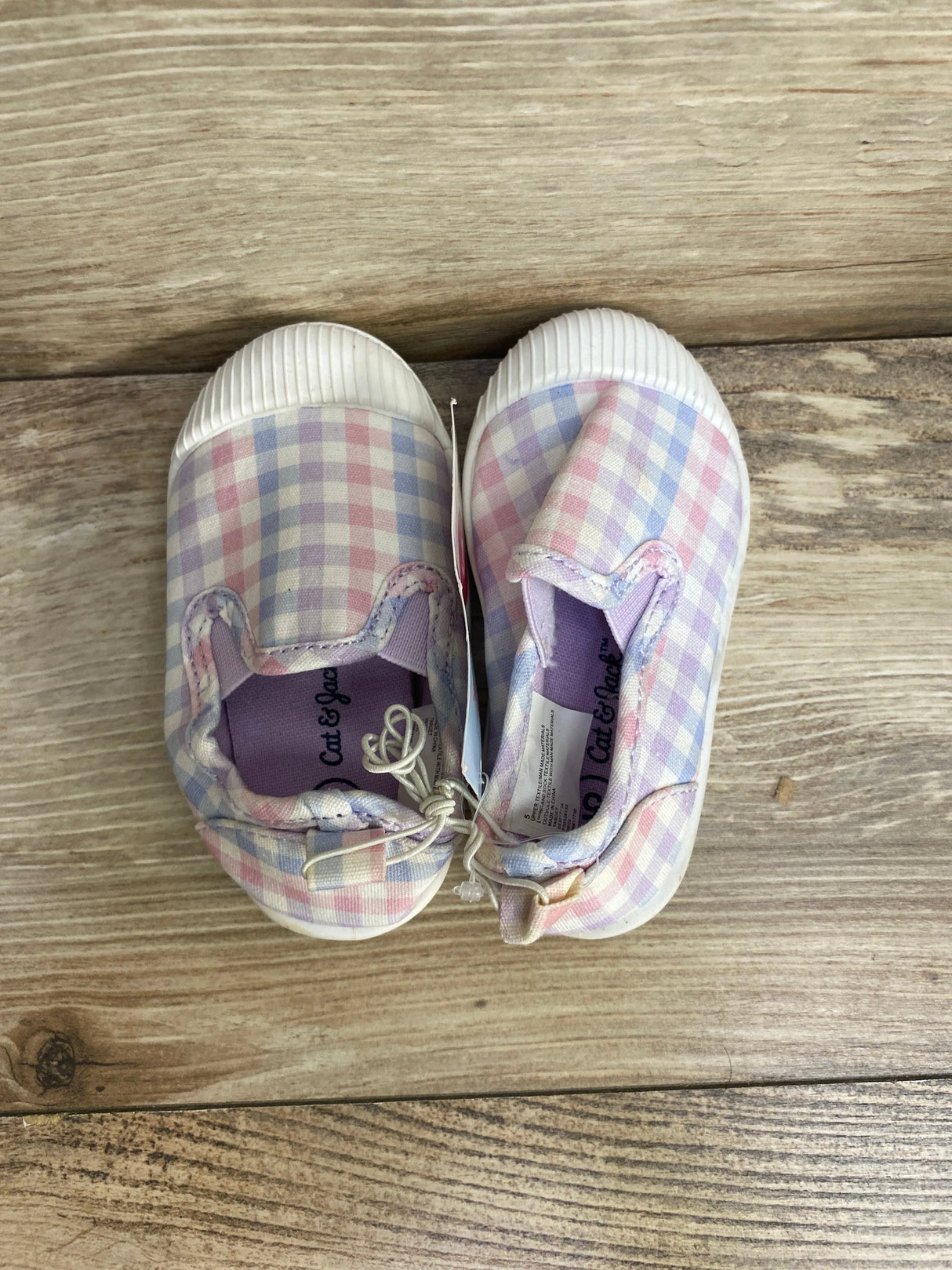NEW Cat & Jack Kaleigh Slip-On Sneakers Lilac sz 5c - Me n Mommy To Be